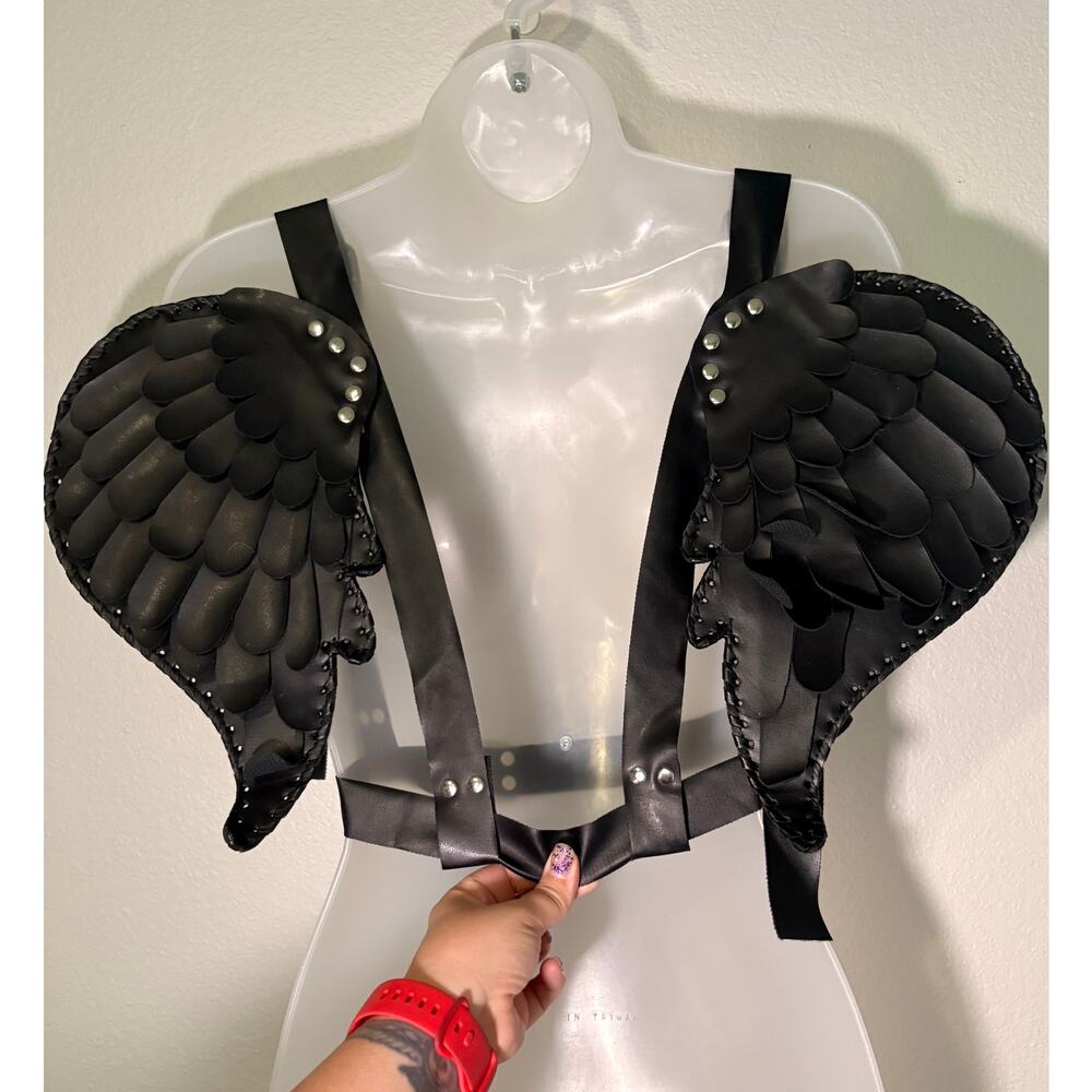 Dolls Kill Faux Leather Wing Harness - One Size